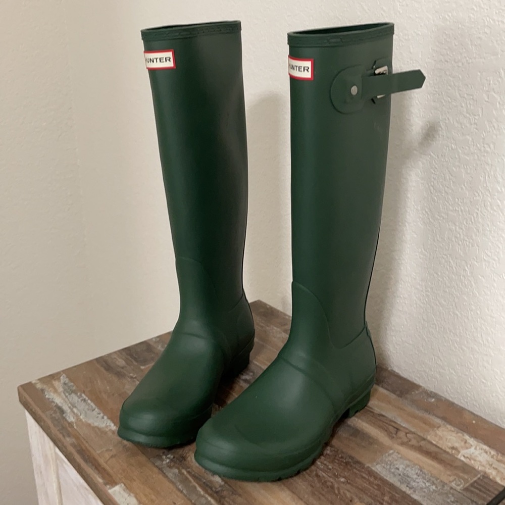 Hunter rain boots, army green - Picture 3 of 3